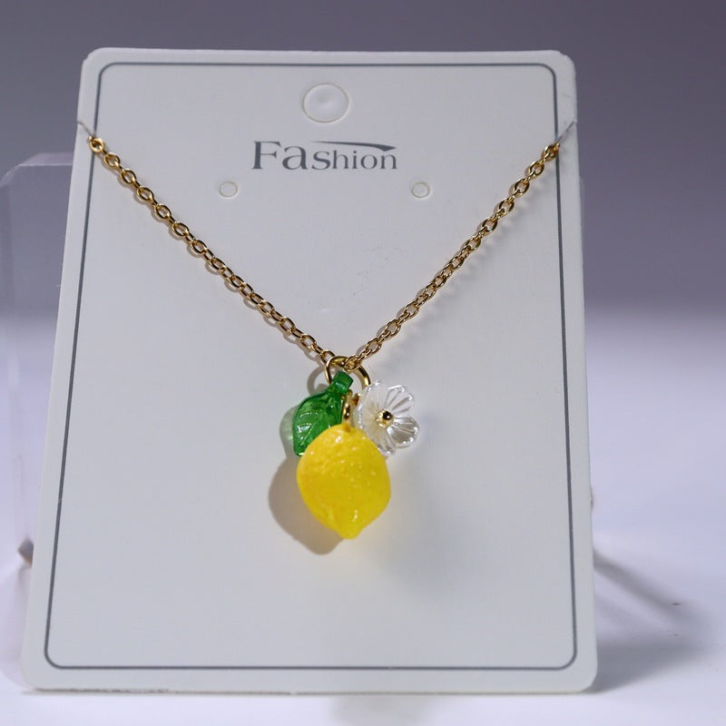Chinese Advanced Color Creative Plant Pendant Earrings Vera Lux