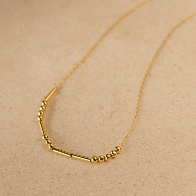 Morse Code Custom Name Necklace Vera Lux