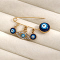 Evil Eye Hand Brooch Pin Vera Lux