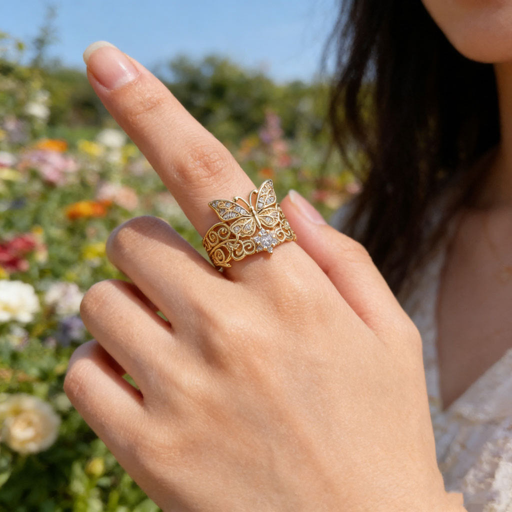 High-end Fashionable Light-luxury Ring Jewelry Vera Lux