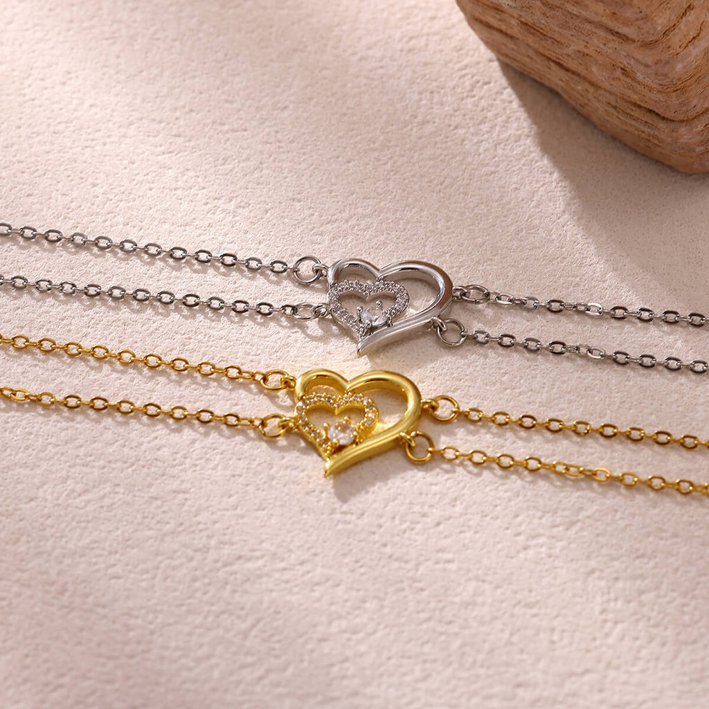 Adjustable Heart Zircon Bracelet For Women Vera Lux