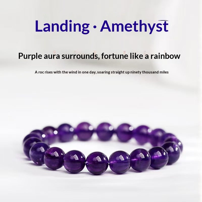 Natural Amethyst Quartz Rock Bracelet Vera Lux