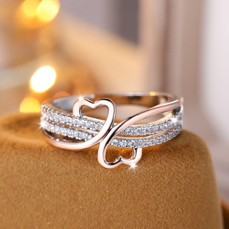 Heart-shaped Irregular Ring, Minimalist & Unique Niche Band For Women Vera Lux