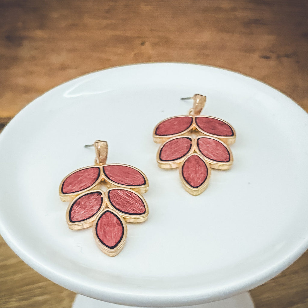 Beautiful Vintage Floral Earrings Rooted Home Goods