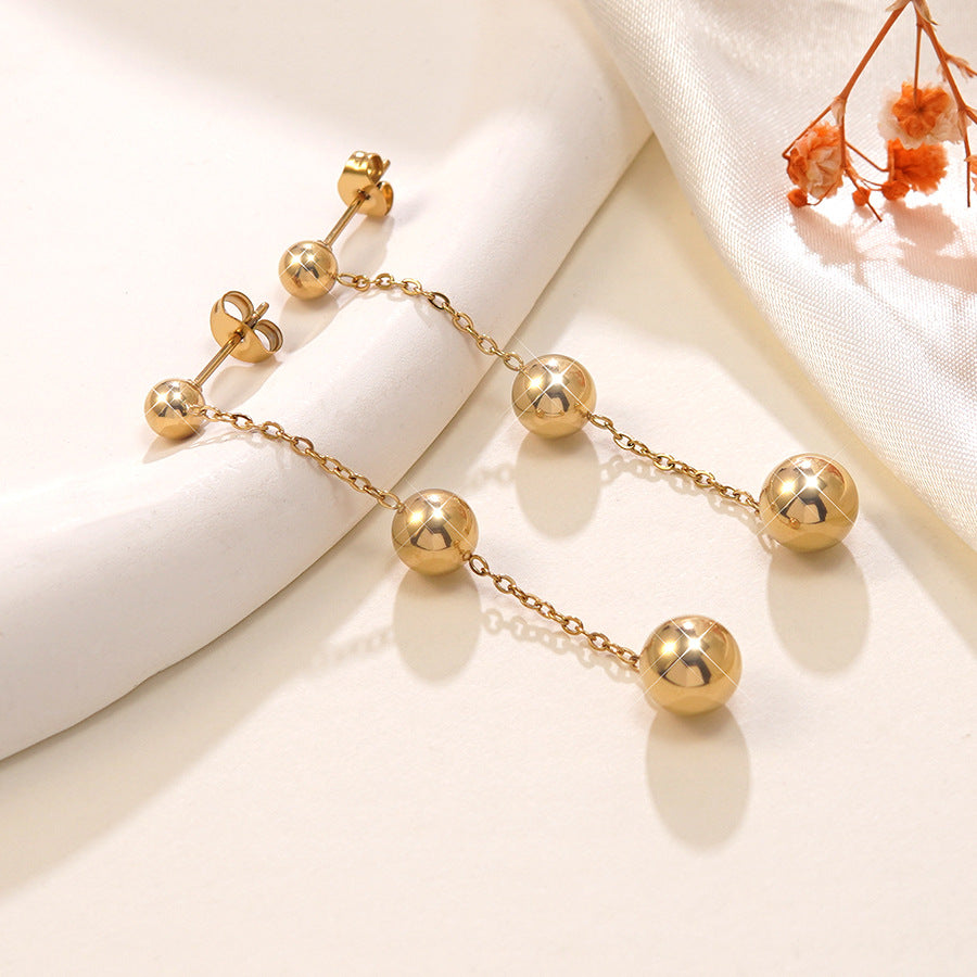 Versatile 18k Gold-Plated Tassel Earrings For Women Vera Lux