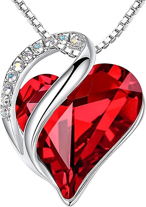 Geometric Heart Of The Ocean Crystal Necklace High-End Vera Lux