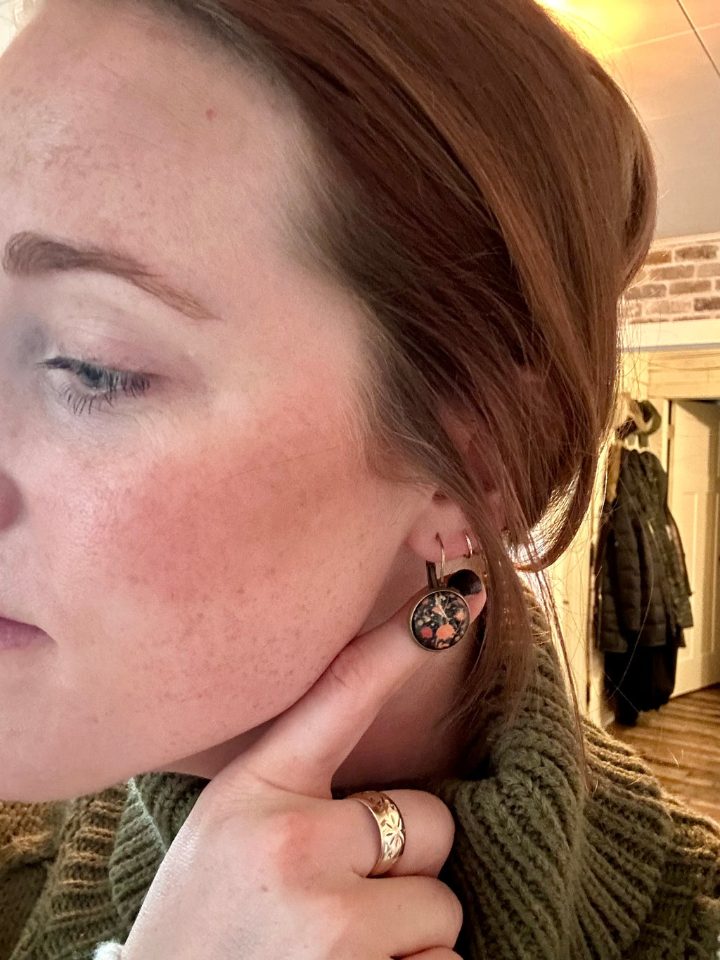Beautiful Vintage Fall Earrings Rooted Home Goods
