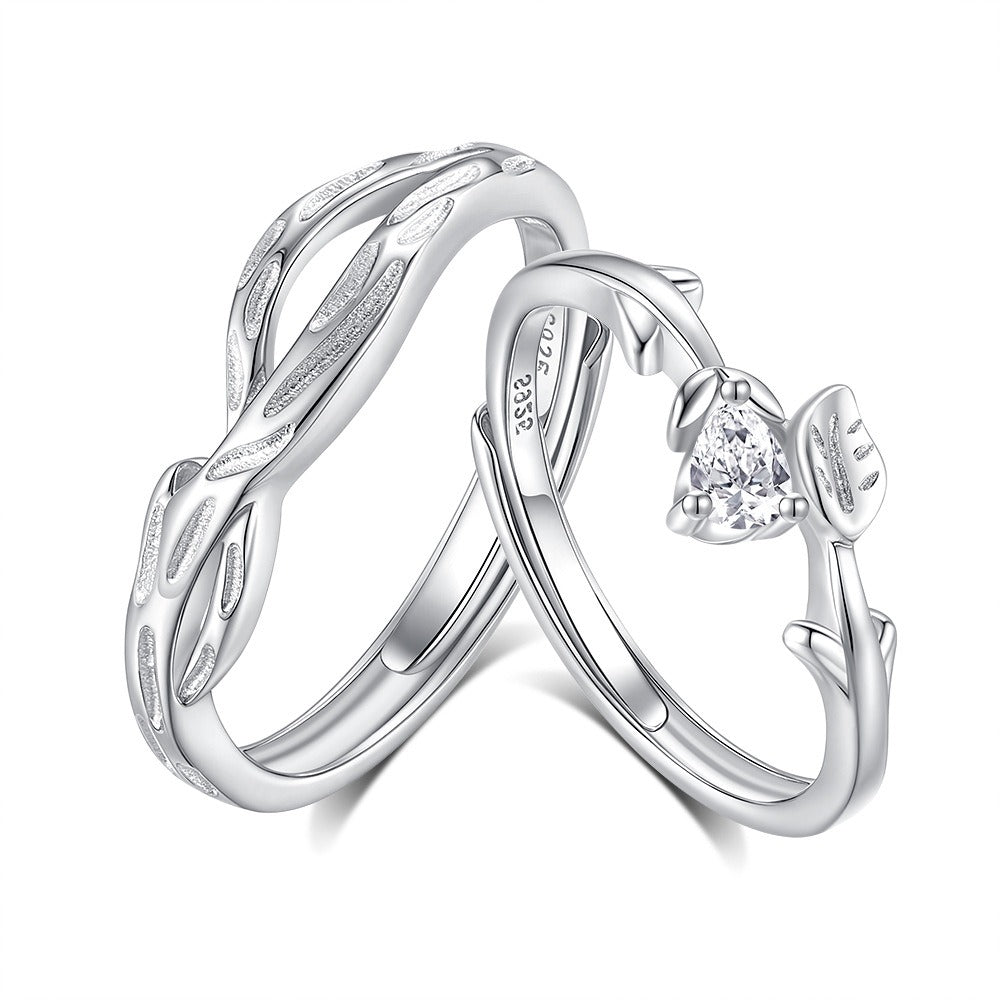 S925 Silver Love Couple Ring Vera Lux