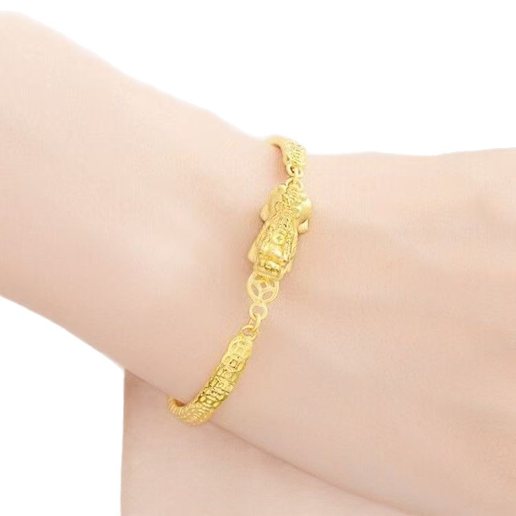 Arrival Copper-Gilded Fashion Wealth-Attracting Coin Pixiu Bracelet Vera Lux