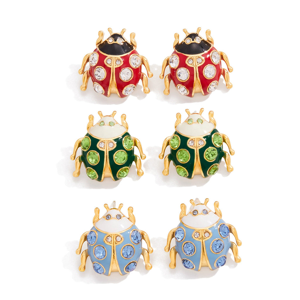 Colorful Insect Stud Earrings Collection Vera Lux