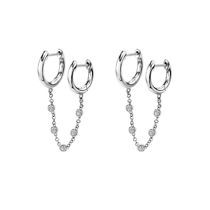 18K Gold Punk & Hip-Hop Style Light Luxury Earrings Vera Lux