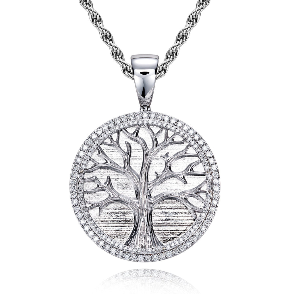 Minimalist Light-Luxury Copper Pendant With Diamonds Christmas Tree Design Vera Lux