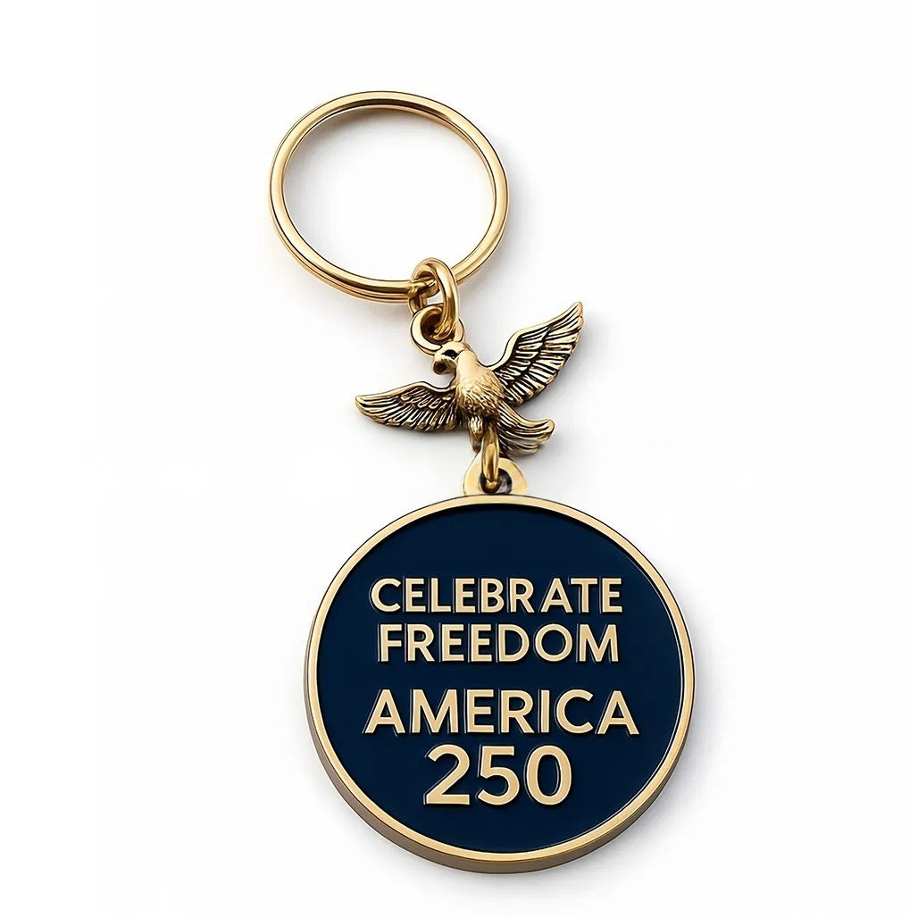 250th Anniversary Medal 2D Acrylic Keychain Pendant Vera Lux