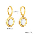 Gold-plated Stainless Steel White Shell Jewelry Vera Lux