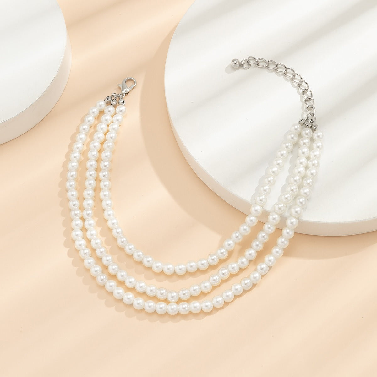 Temperament Imitation Pearl Beaded Tassel Anklet Vera Lux