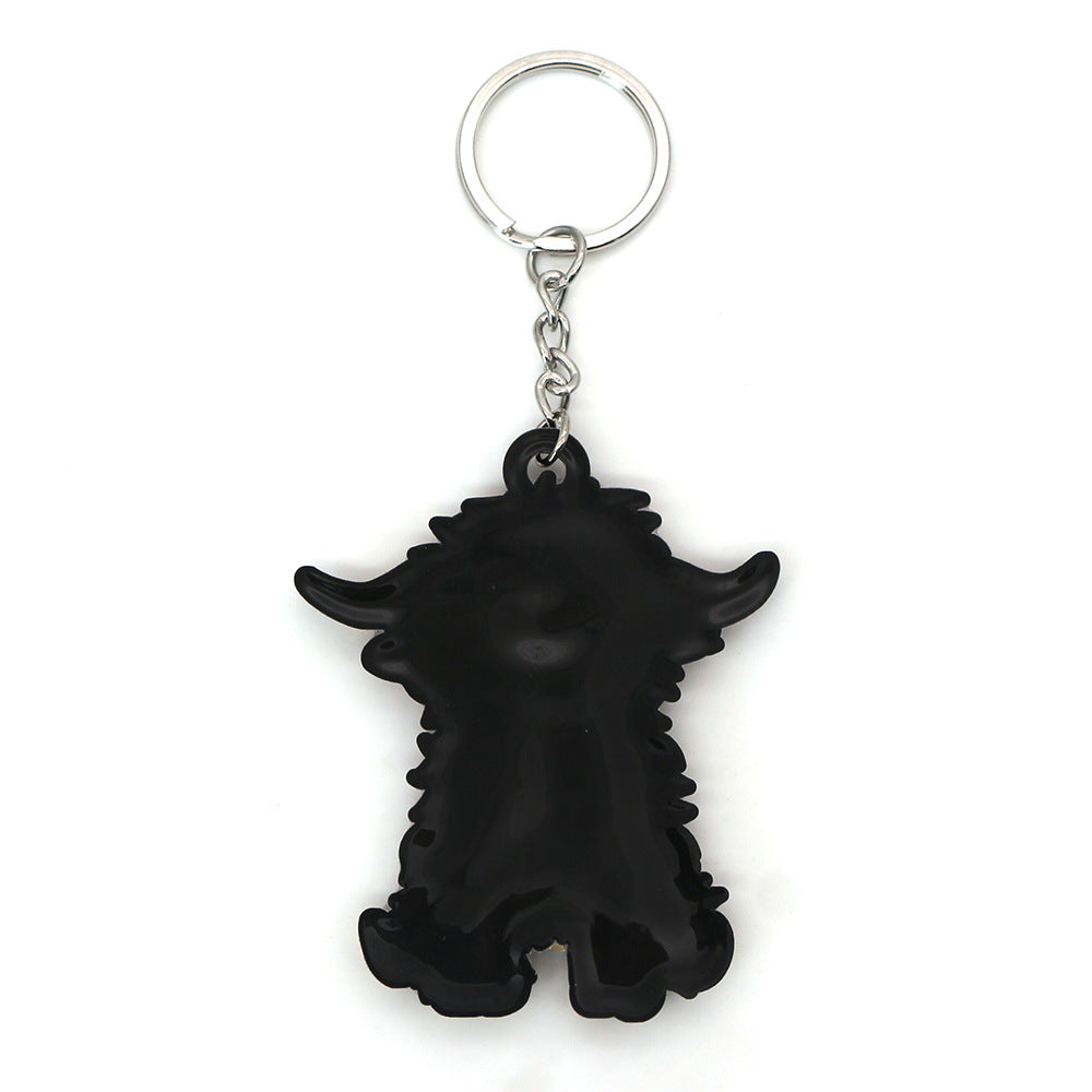 Highland Cow Key Accessory, Cow PVC Keychain Vera Lux