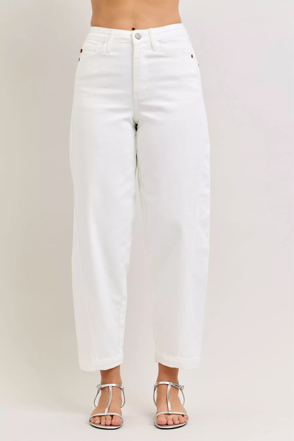 Judy Blue High-Waisted Rigid Magic Panel Barrel Jeans Shopimist