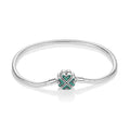 925-Silver-Plated Woven Heart Basic Bracelet Fashionable And Minimalist Vera Lux