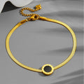 18K gold light luxury exquisite Roman numeral bracelet Vera Lux