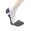 Men's Five-Finger Socks-White-Cotton-1 Pair Vera Lux