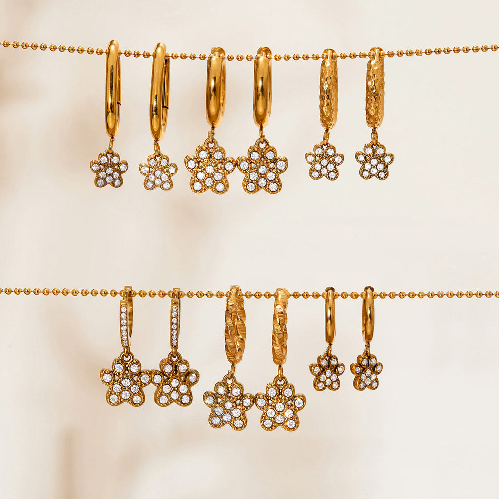 Exquisite And Dainty Bear-claw Pendant Earrings Vera Lux