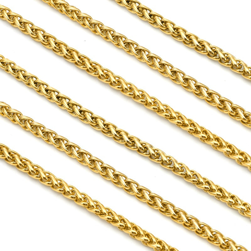 Stainless Steel Skeletal Chain Personalized Simple Fashionable Versatile Necklace Jewelry Vera Lux