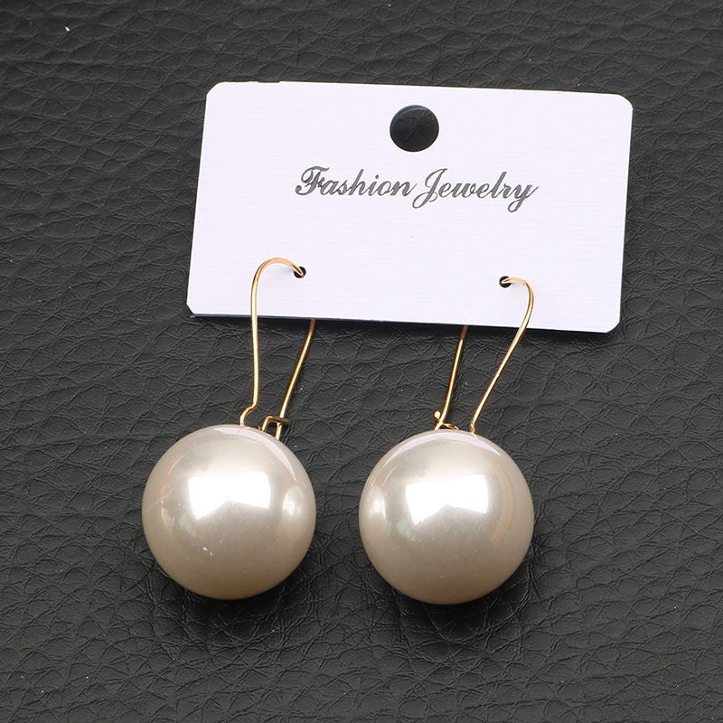 Large Pearl Silver Pearl Ear Clips For Women Vera Lux