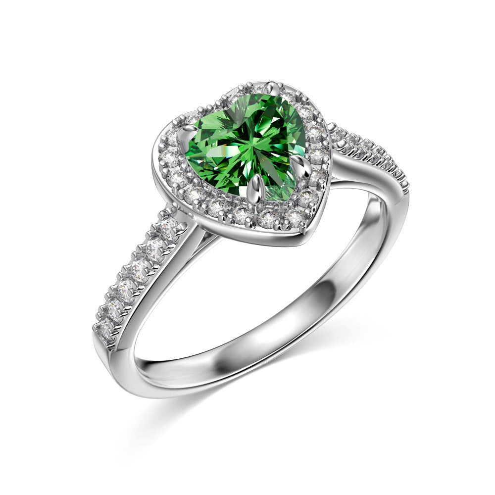 12 Zodiac Colorful Zircon Silver Ring For Women Vera Lux