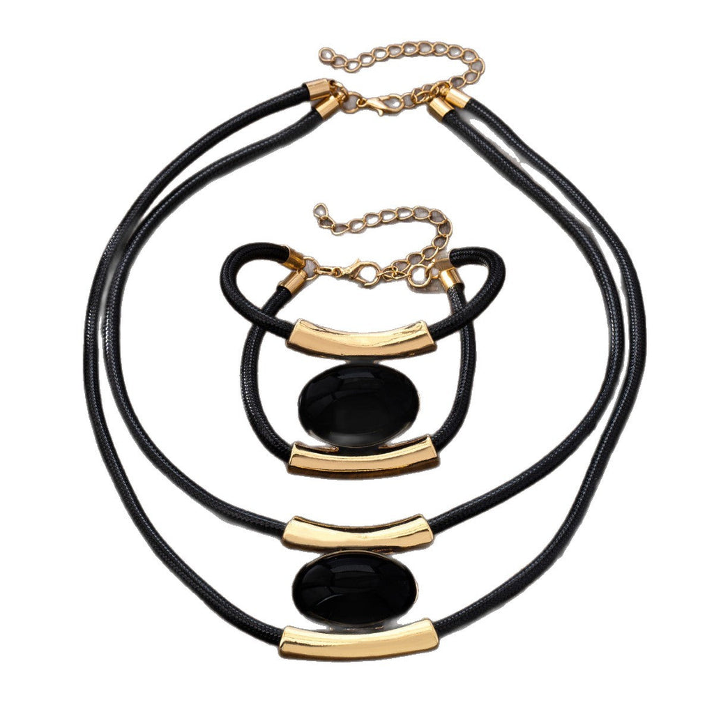 Multilayer Vintage Necklace And Bracelet Set For Women Vera Lux
