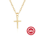 Minimalist S925 Sterling Silver Instagram-Style Scenic Surface Classic Cross Vera Lux