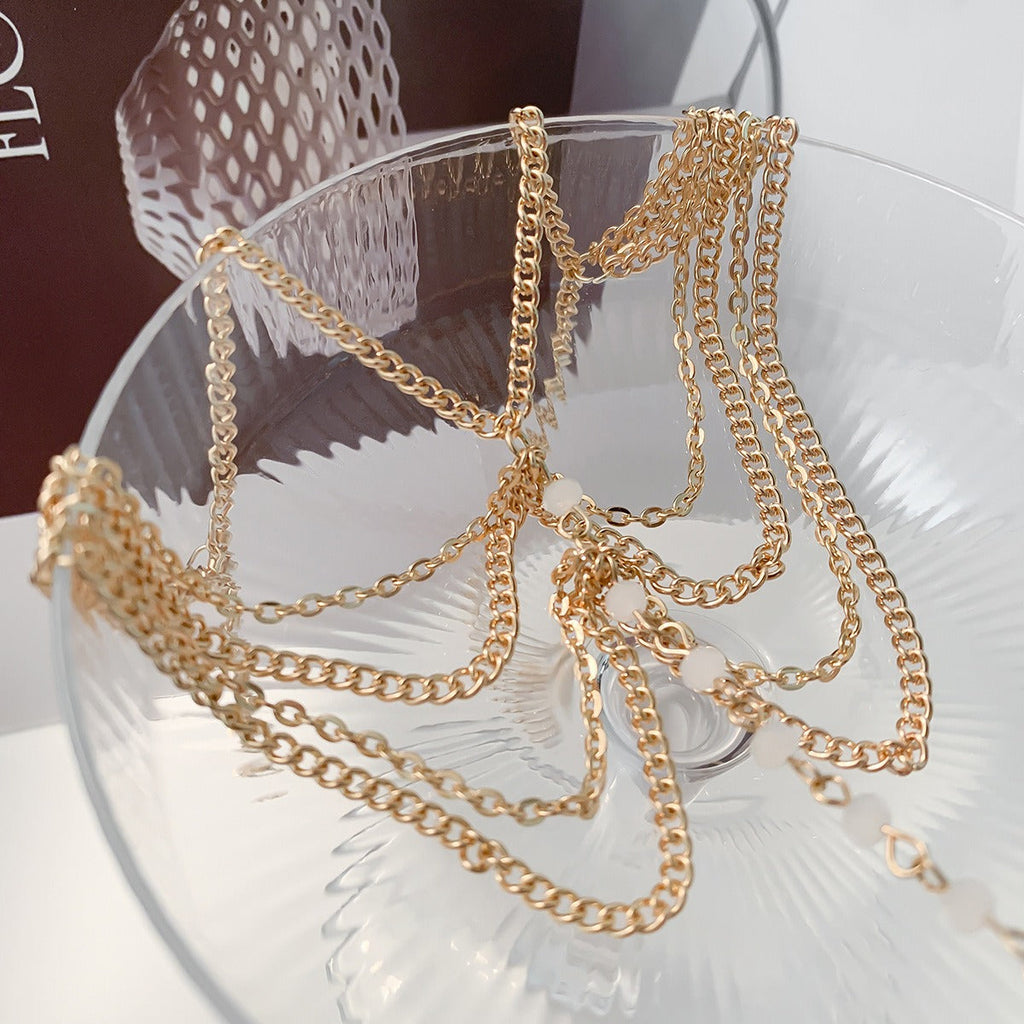 Beach Crystal Multi-layer Tassel Chain Foot Ornament Vera Lux