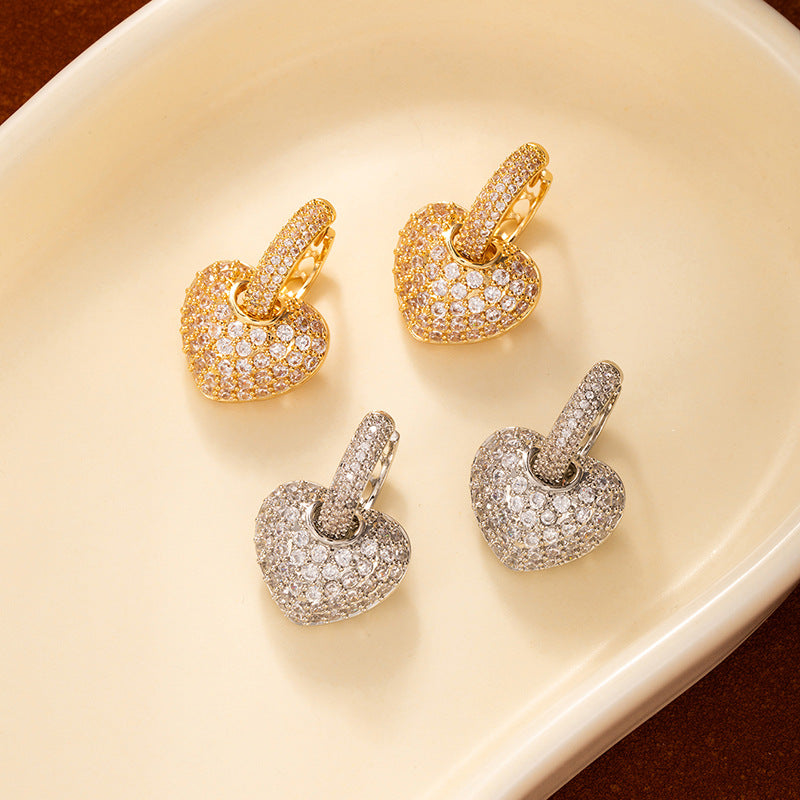 Womens Elegant Zircon Earrings Subtly Luxurious Vera Lux