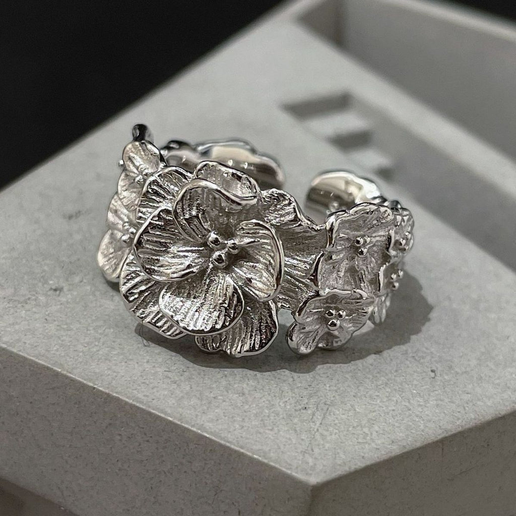 Vintage S925 Silver Rings Women, Minimalist Luxury Stylish Finger Rings Vera Lux