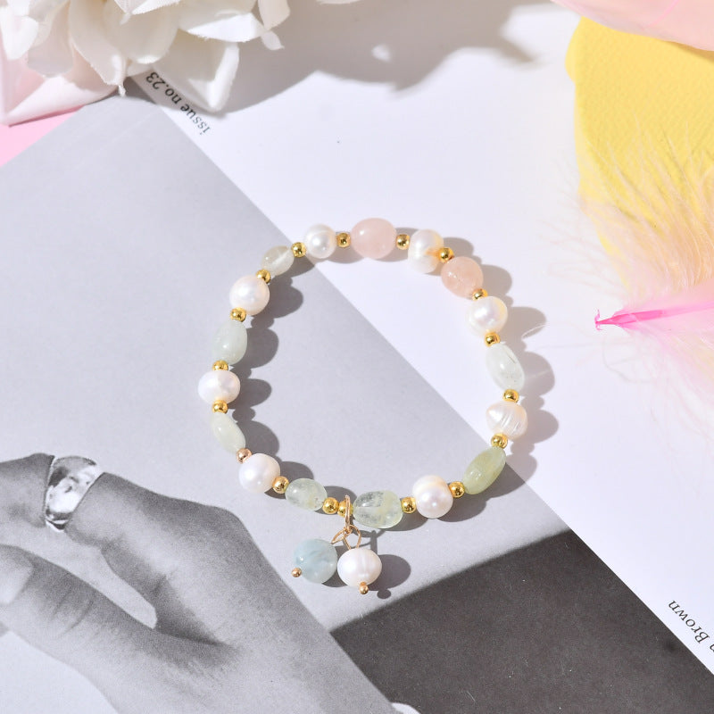 Ins Korean-style Yellow Crystal Freeform Crystal Bracelet Vera Lux
