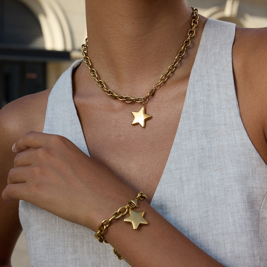 Light luxury and sophisticated sweater chain/pearl necklace Vera Lux