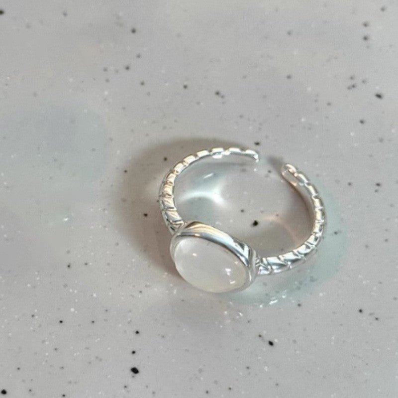 925 Sterling Silver Irregular Stackable Rings For Women, Minimalist INS Style Plain Band, Non-Tarnish Versatile Finger Jewelry For Daily Wear Vera Lux
