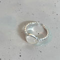 925 Sterling Silver Irregular Stackable Rings For Women, Minimalist INS Style Plain Band, Non-Tarnish Versatile Finger Jewelry For Daily Wear Vera Lux