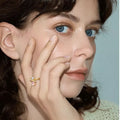 Cat's Eye Stone Bow Ring For Women Vera Lux