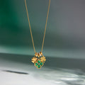Green Clover Stainless Steel Necklace Collection Vera Lux