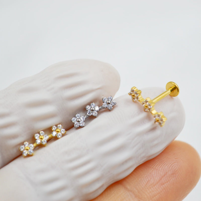 Titanium Alloy F136 Piercing Jewelry Ear Bone Stud Vera Lux