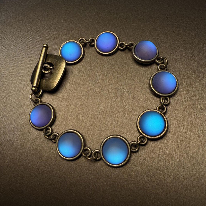 New European & American Vintage Blue Heavy-Duty Bracelet, Unique High-End Design, Elegant Stylish Versatile Women Jewelry Vera Lux