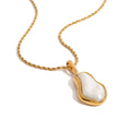 18K gold inlaid irregular pearls exquisite design noble necklace Vera Lux