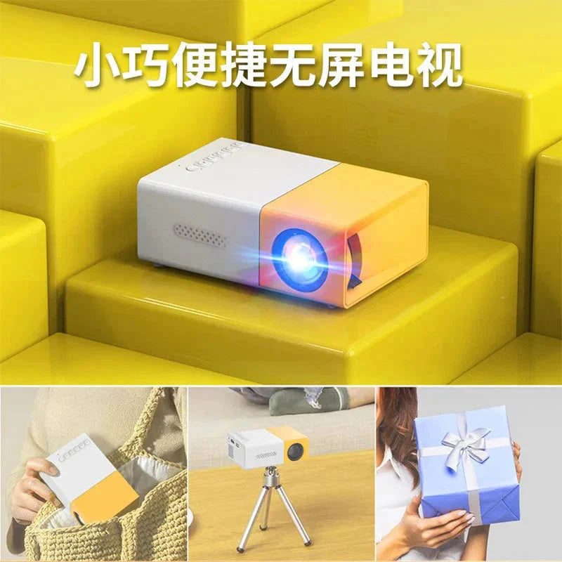 Mini Projector – 1080P Full HD Support, Portable LED Projector, 4K Video Playback, Multiple Connectivity Options Whatever the Treasure