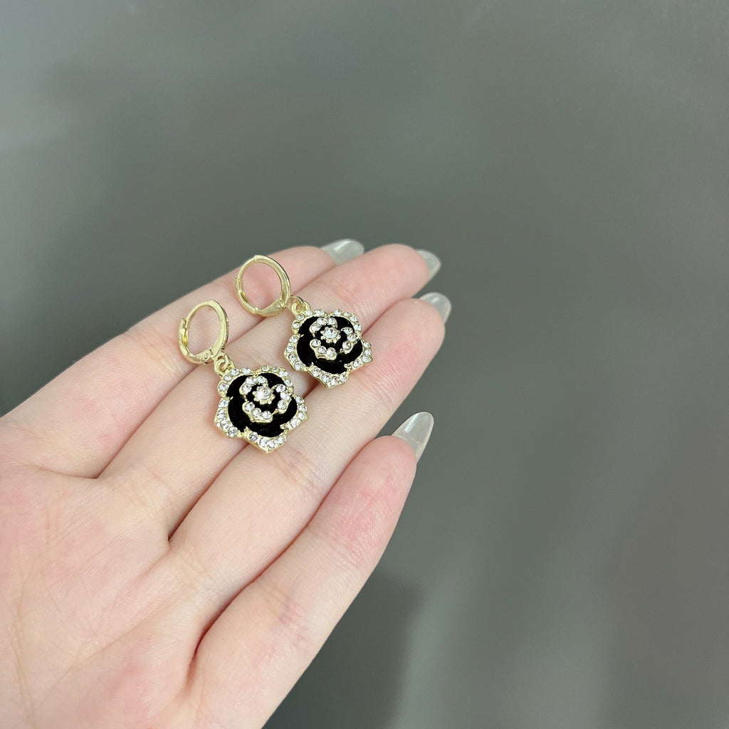 Women's Camellia Rose Flower Earrings For Women Vera Lux