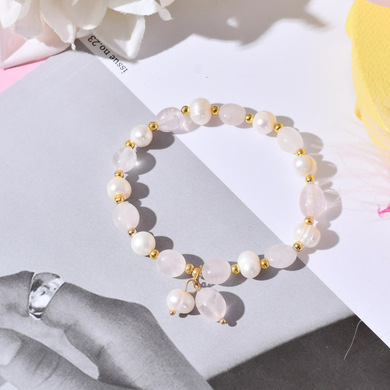Ins Korean-style Yellow Crystal Freeform Crystal Bracelet Vera Lux