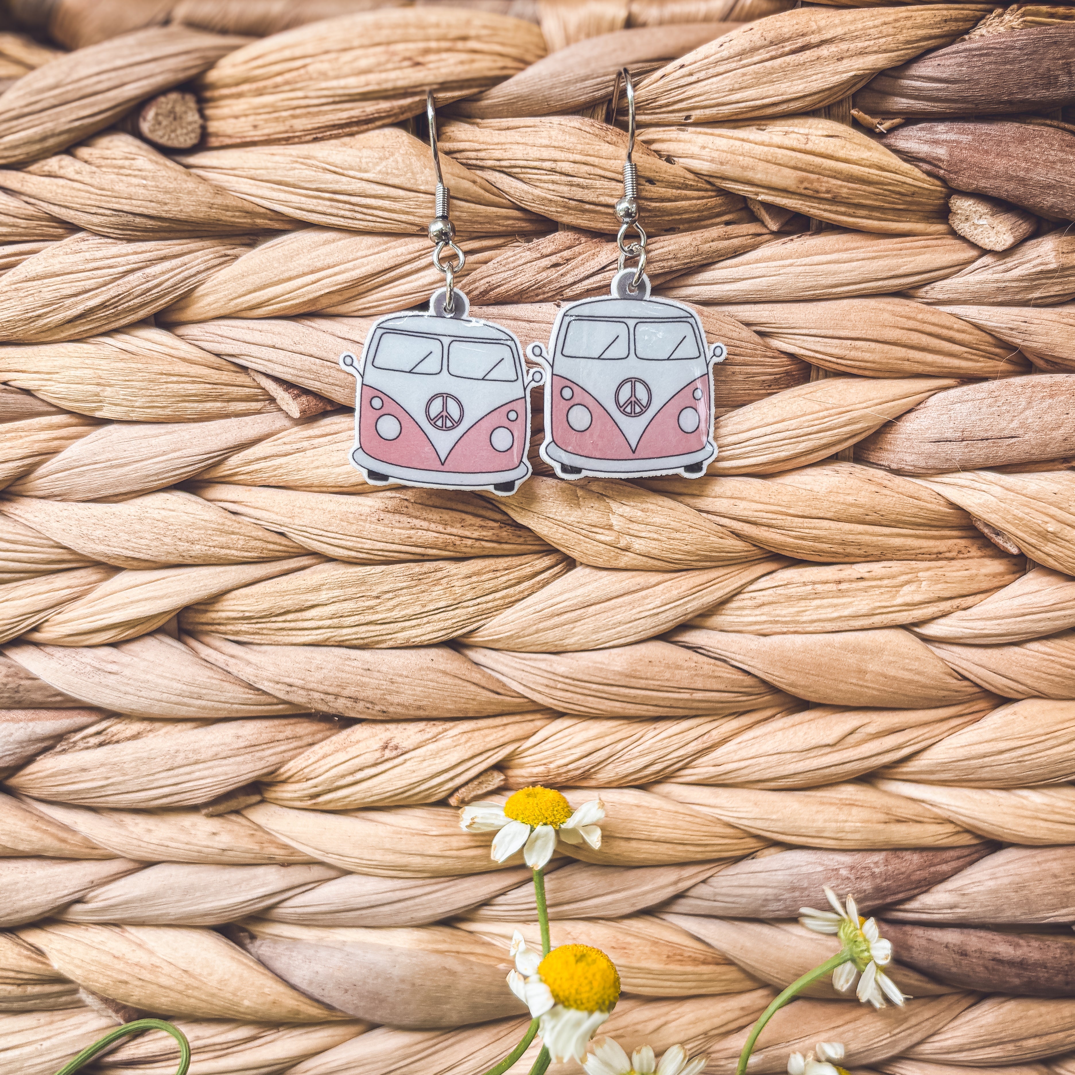 Adorable Vintage Van Earrings Rooted Home Goods