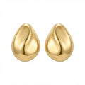 925 Sterling Silver Elegant Minimalist Teardrop Stud Earrings with High-Polished Lustrous Finish Vera Lux