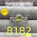 5x7mm Natural Peridot Ring With An Oval Setting Vera Lux