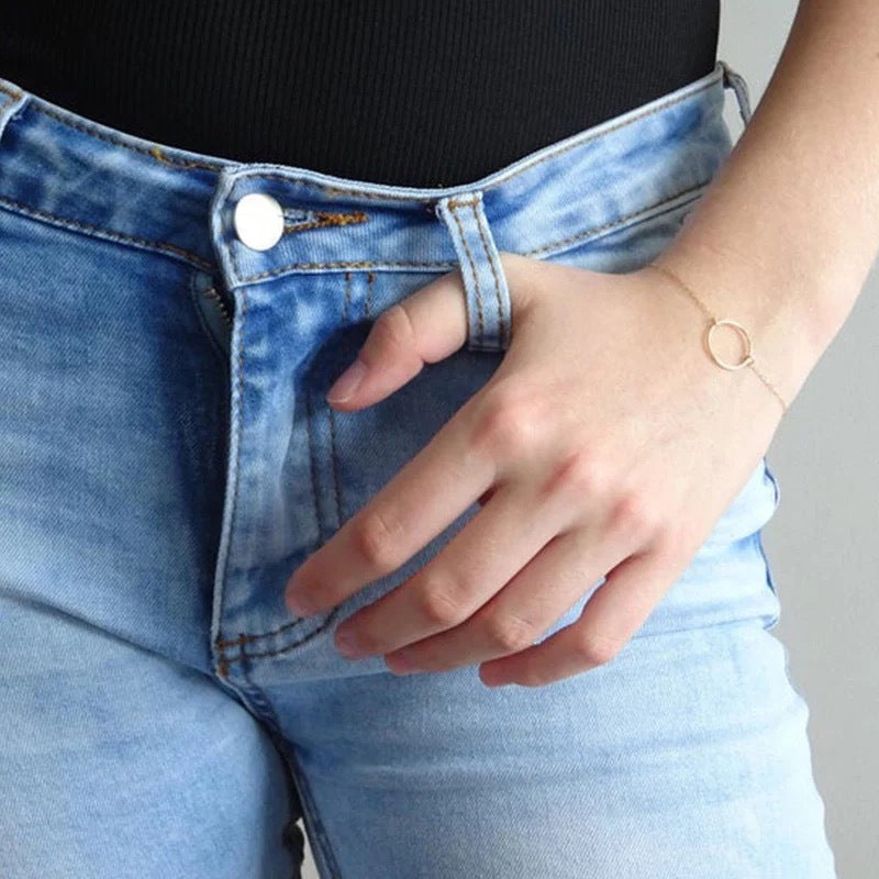 Geometric Metal Circle Women's Bracelet Vera Lux