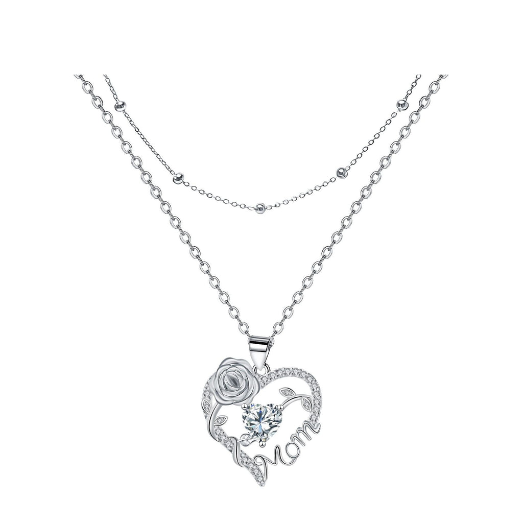 Elegant Heart-Shaped Double-Layer Necklace For Women Vera Lux